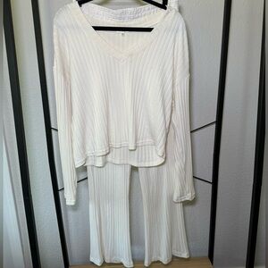 Z Supply Bloomfield Ribbed Set In Ivory